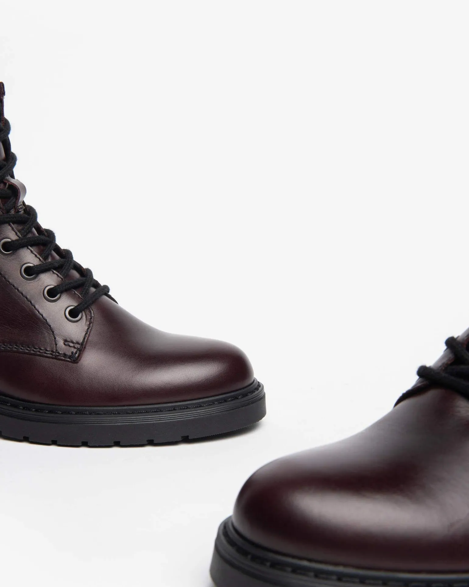 Anfibi Donna Pelle Bordo