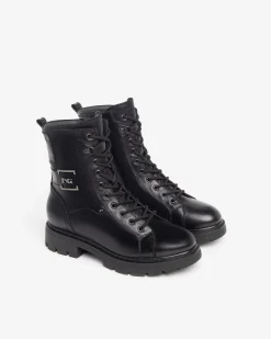 Anfibi Donna Pelle Nero