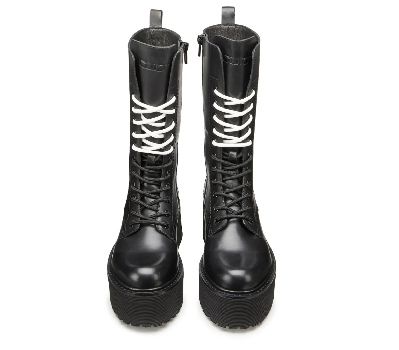 Anfibi Donna Zeppa Pelle Nero