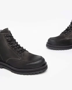 Anfibi Uomo Camoscio Grigio
