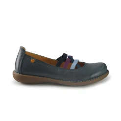 Ballerine in Pelle Multicolor Blu