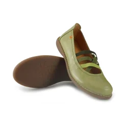 Ballerine in Pelle Multicolor Verde