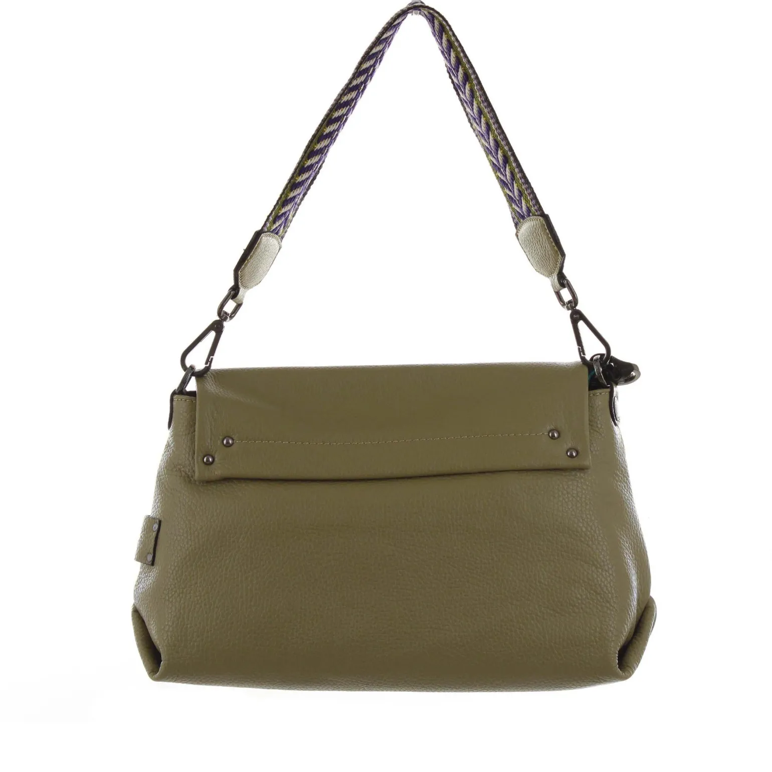 Borsa a Spalla in Pelle Verde