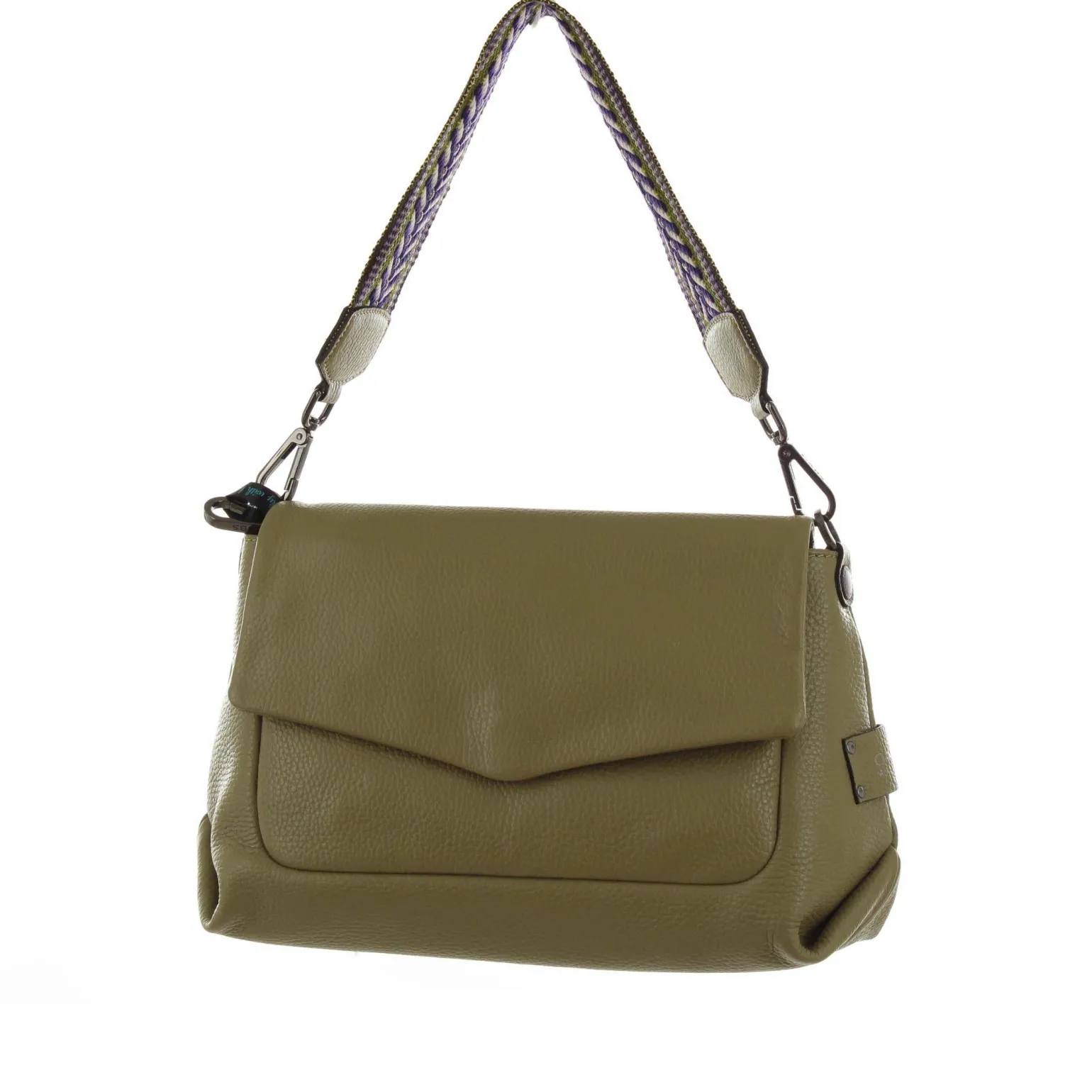 Borsa a Spalla in Pelle Verde