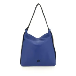Borsa Zaino Trasformabile  in Pelle Lapislazzulo