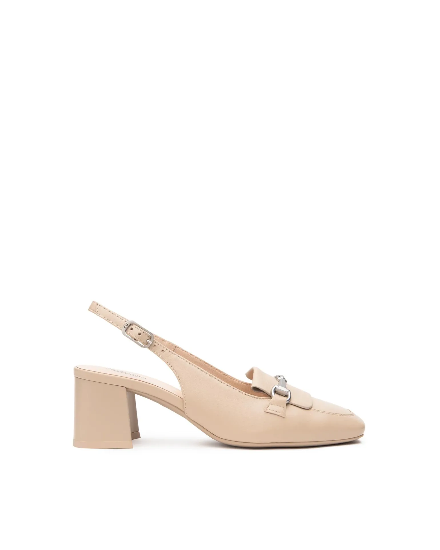 Chanel con Tacco in Pelle Lino