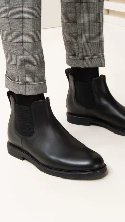 Chelsea Uomo in Pelle Nero