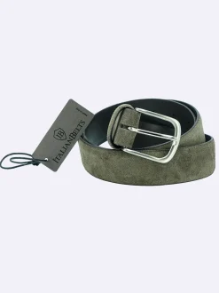 Cintura Uomo in Camoscio Taupe