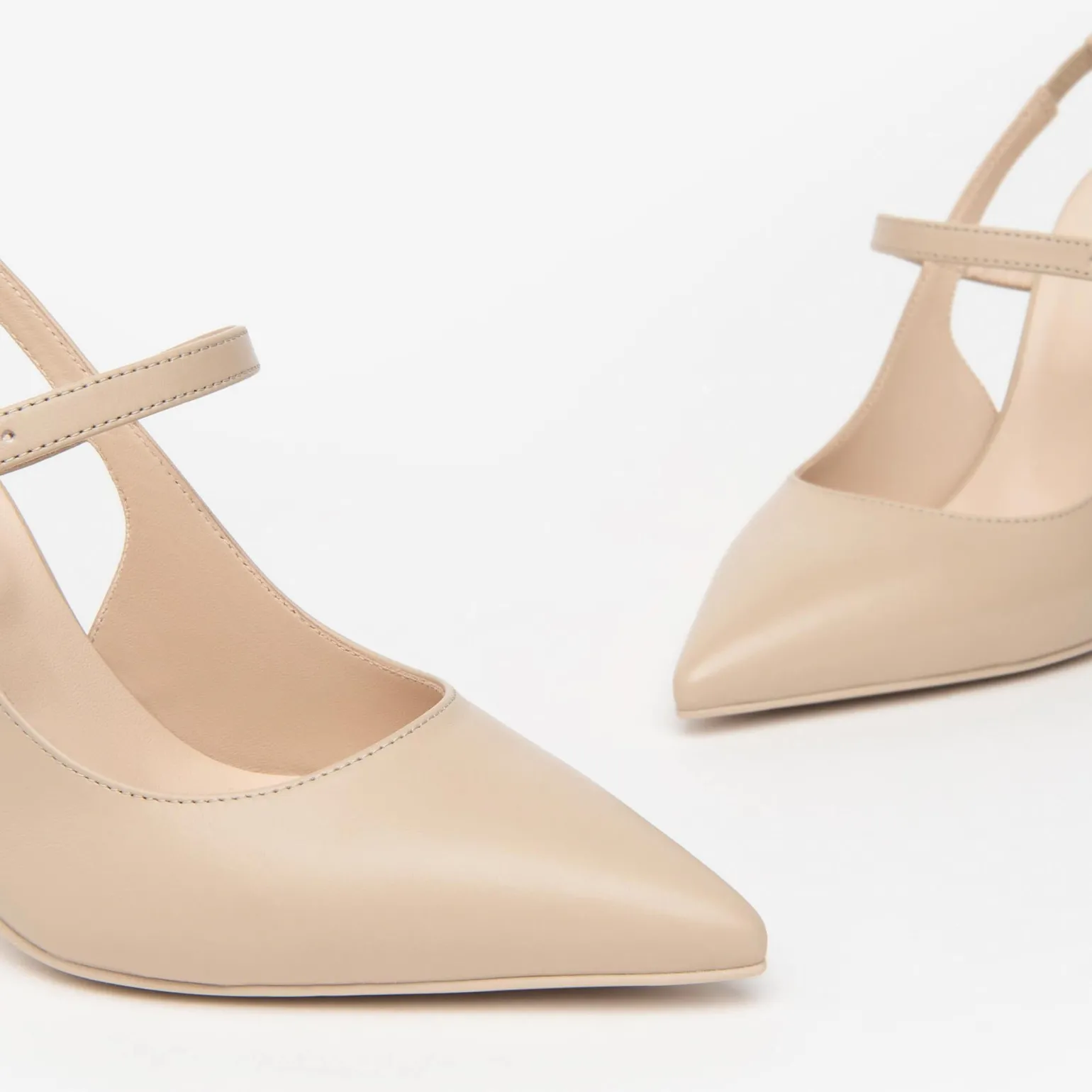 Decolletè Mary Jane Pelle Lino Premium Collection