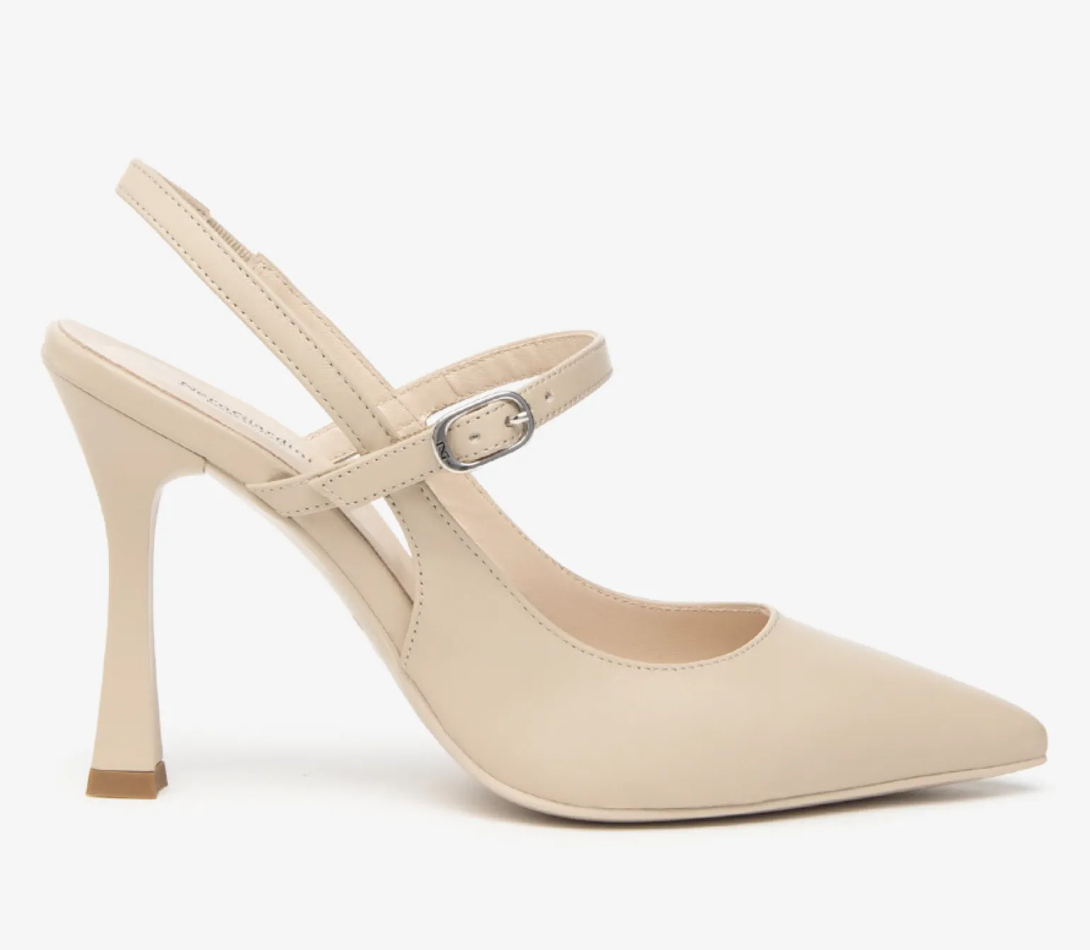 Decolletè Mary Jane Pelle Lino Premium Collection