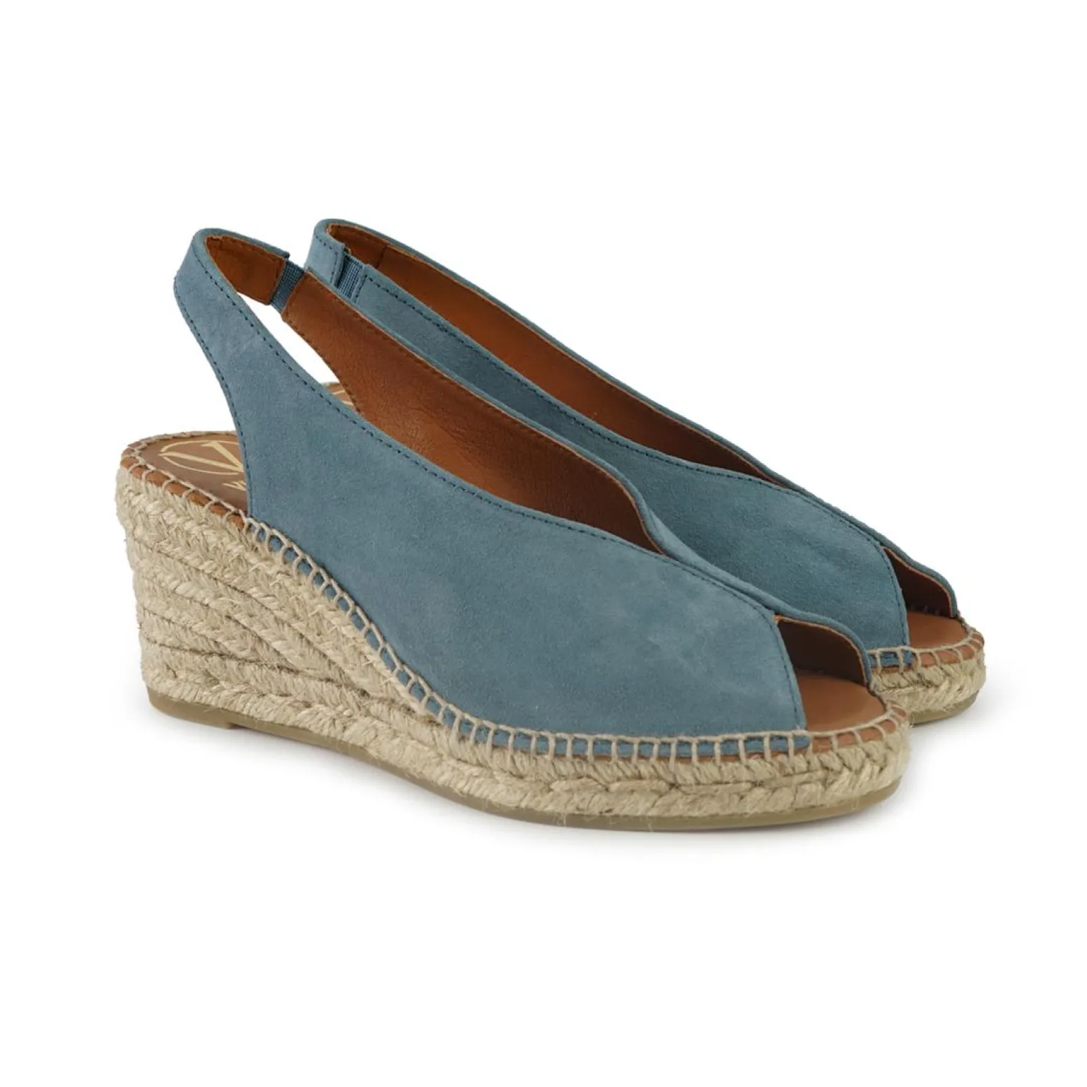 Espadrillas Alta in Camoscio Jeans