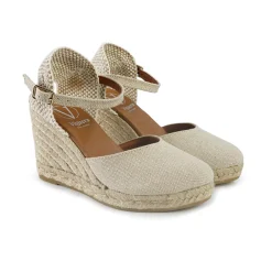 Espadrillas Alte con Cinturino Naturale