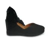 Espadrillas Alte con Lacci Nero
