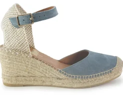 Espadrillas Zeppa Camoscio Jeans