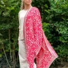 Foulard in Lana Misto Seta Rosso