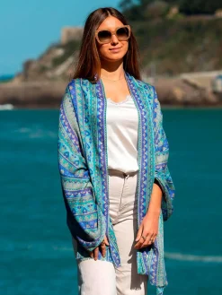 Foulard in Lana Misto Seta Lavanda