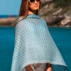 Foulard in Lana Misto Seta Azzurro