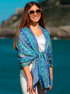 Foulard in Lana Misto Seta Lavanda