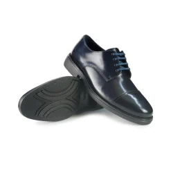 Francesina Uomo in Pelle Spazzolata Blu