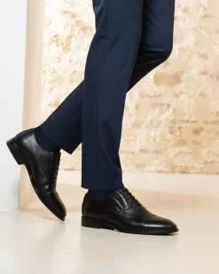 Francesine Uomo Elegante Pelle Nera
