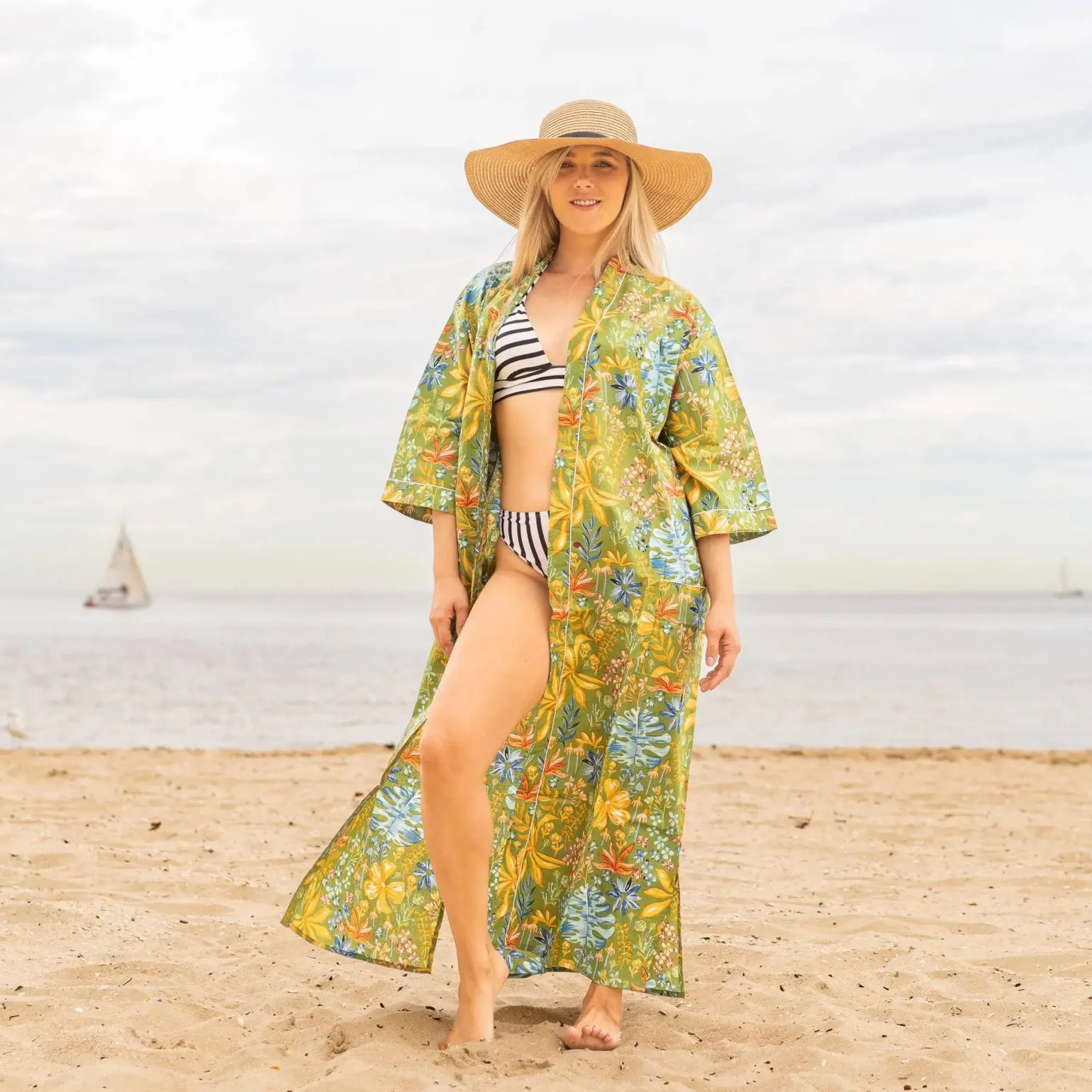Kimono Caftano in Cotone