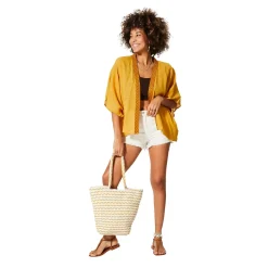 Kimono Estivo Corto Giallo