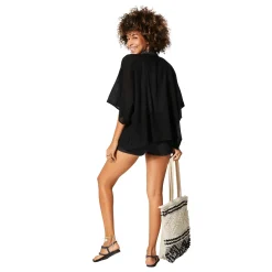 Kimono Estivo Corto Nero