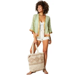 Kimono Estivo Corto Verde