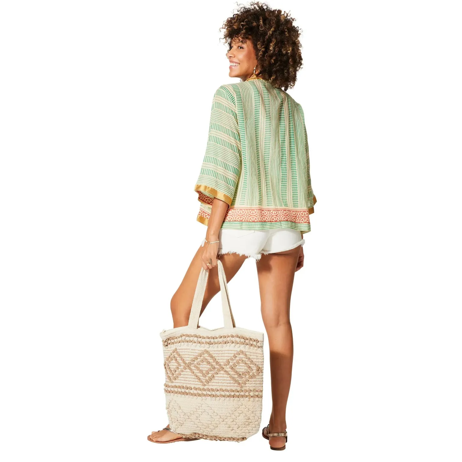 Kimono Estivo Corto Verde