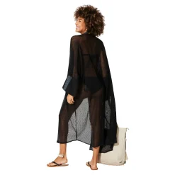 Kimono Estivo Lungo Nero