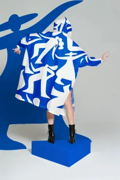 Mantella Antipioggia Rainkiss Poncho Timo Kuilder Blu Dance