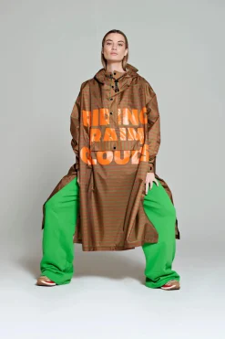 Mantella Antipioggia Rainkiss Poncho Brown Tex Green
