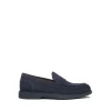 Mocassini College Uomo in Camoscio Blu