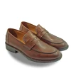 Mocassini College Uomo in Pelle Cuoio