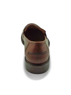 Mocassini College Uomo in Pelle Cuoio