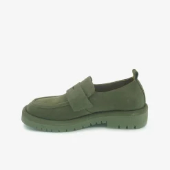 Mocassini Donna in Camoscio Verde