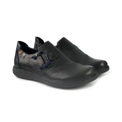Mocassini Slipon Donna Pelle Nero