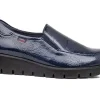 Mocassini Slipon Donna Zeppa Blu