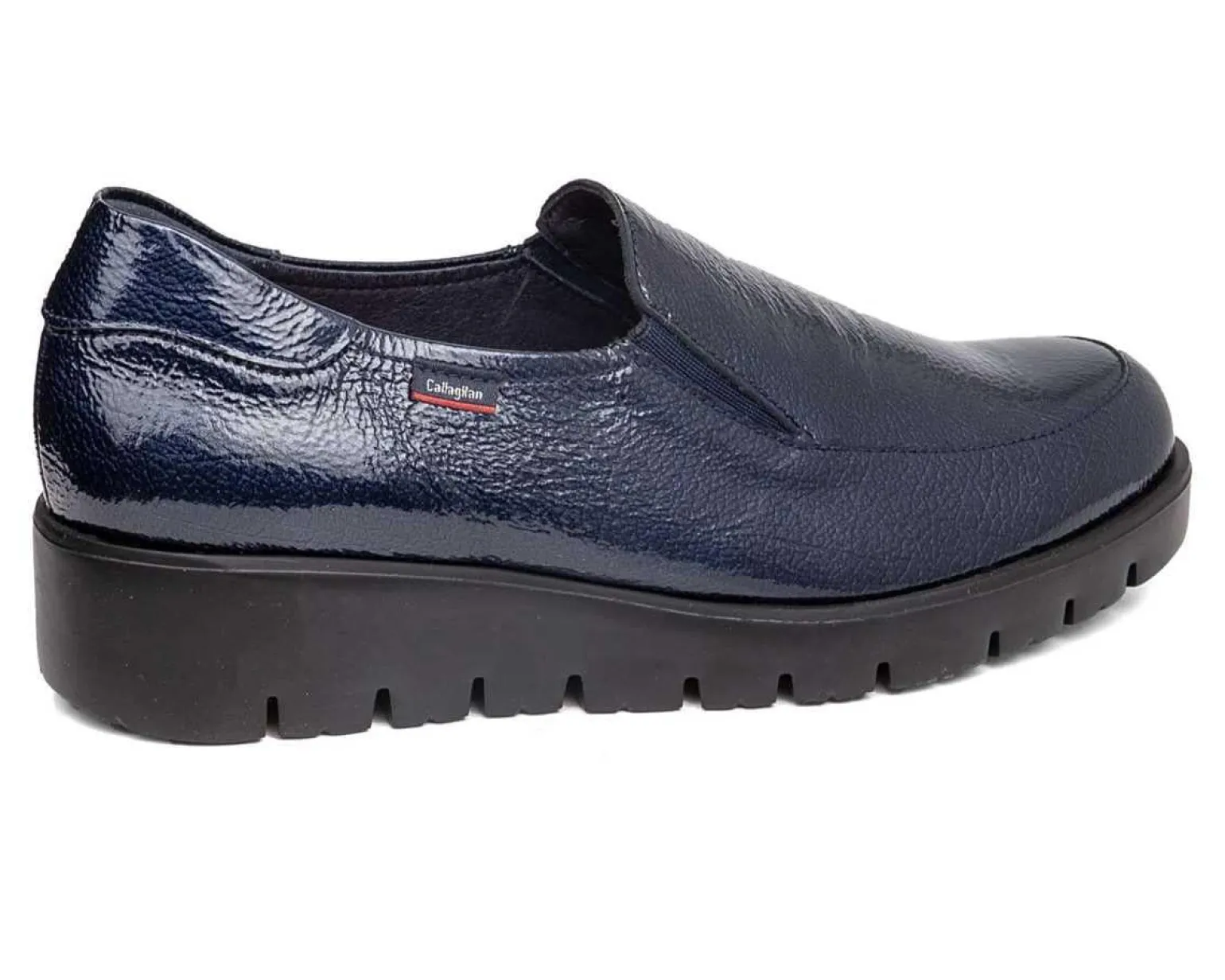 Mocassini Slipon Donna Zeppa Blu