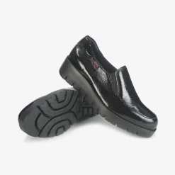Mocassini Slipon Donna Zeppa Nero