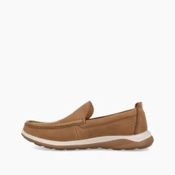 Mocassini Uomo Barca in Pelle Cuoio