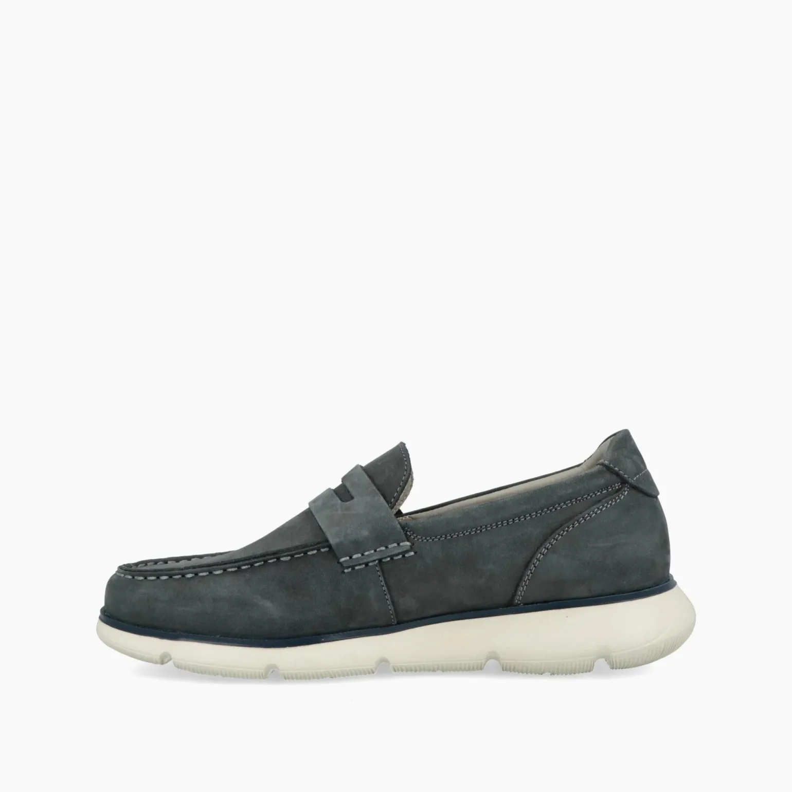Mocassini Uomo Barca in Pelle Blu