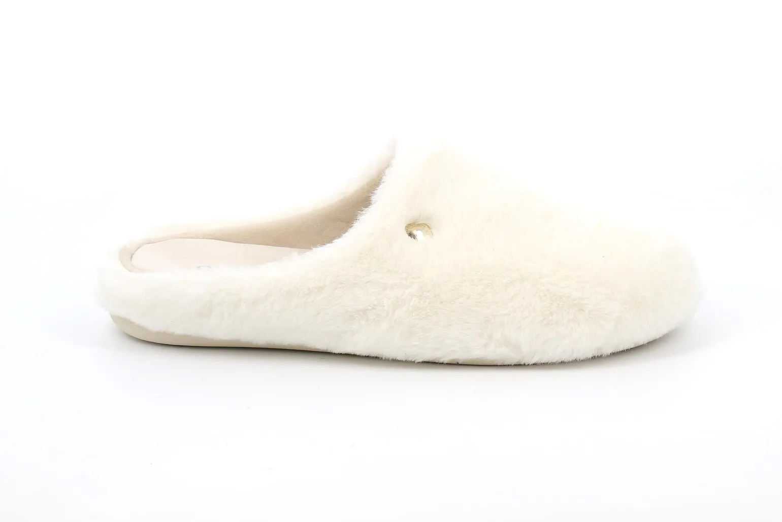 Pantofole Donna Pelouche Panna