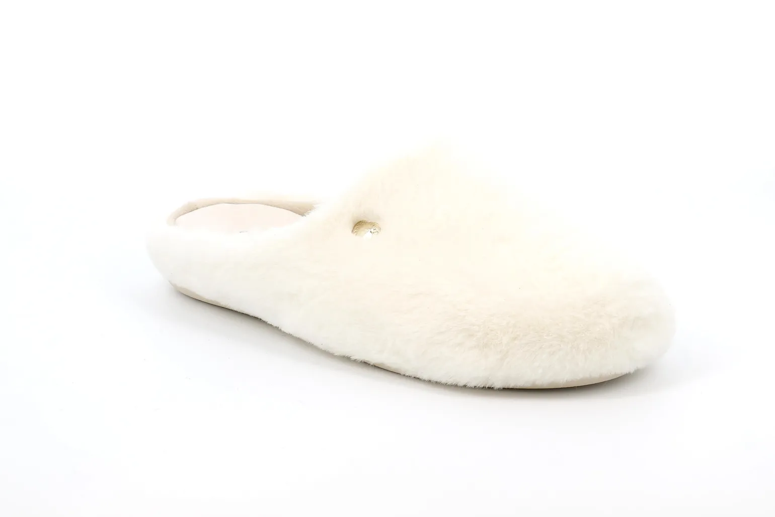 Pantofole Donna Pelouche Panna