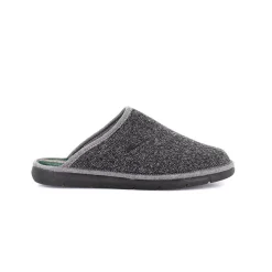 Pantofole Uomo Ciabatte in Tessuto Grigio