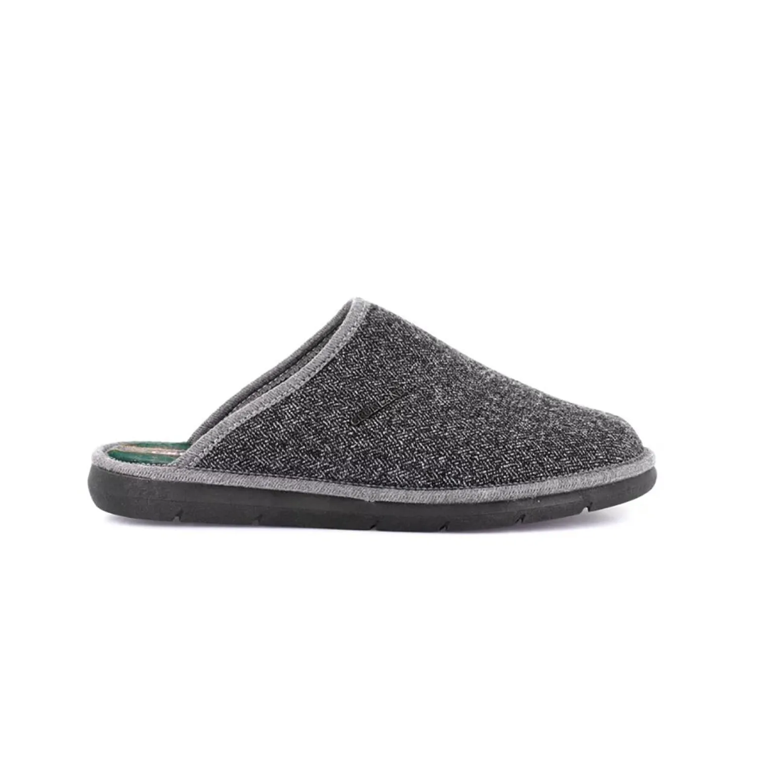Pantofole Uomo Ciabatte in Tessuto Grigio
