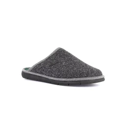Pantofole Uomo Ciabatte in Tessuto Grigio