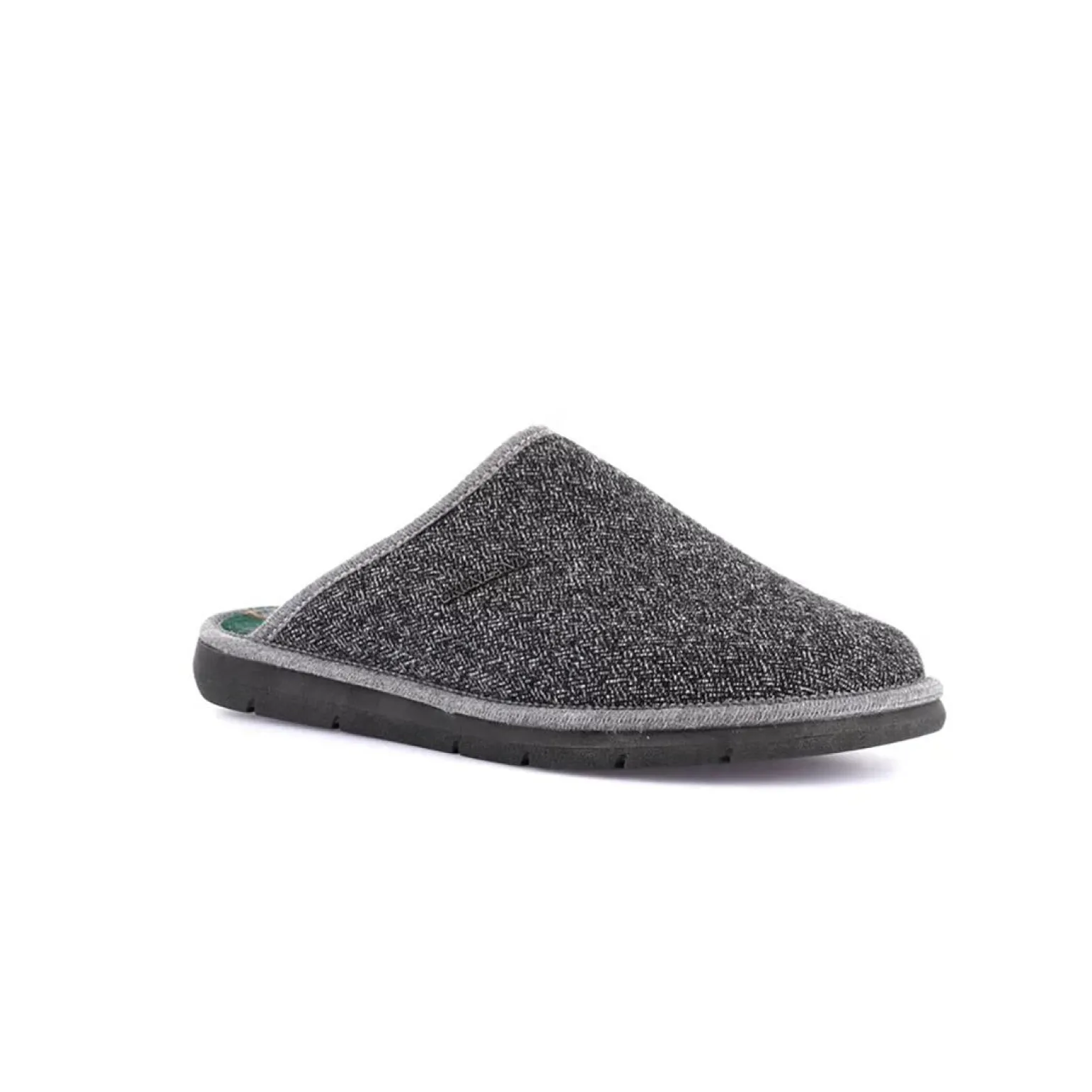 Pantofole Uomo Ciabatte in Tessuto Grigio