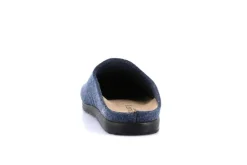 Pantofole Uomo Feltro di Lana Blu