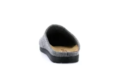 Pantofole Uomo Feltro di Lana Grigio